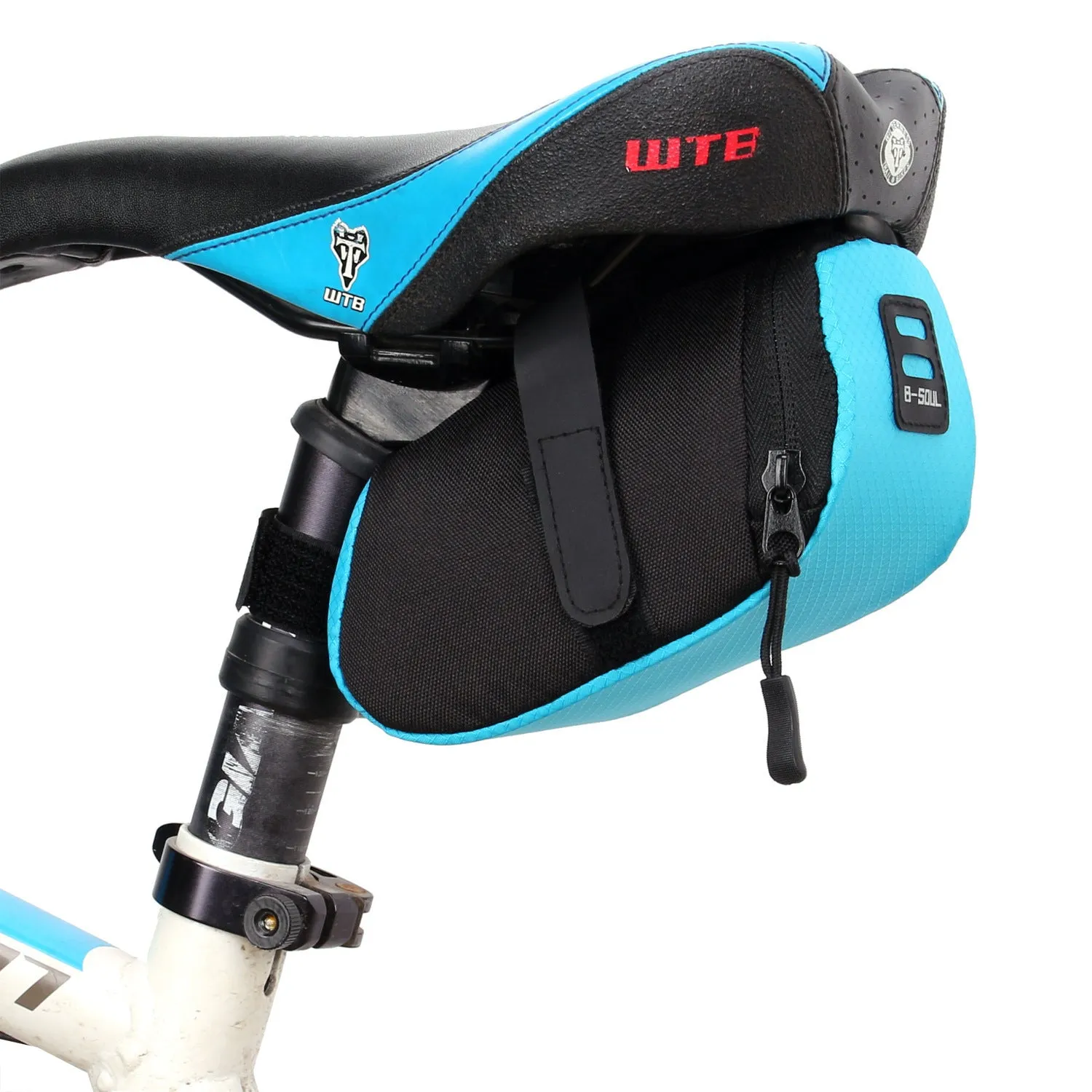0.5L B-SOUL Bicycle Tool Bag for Mountain Bike, Road Bike, Folding Bike, Saddle Bag, Saddle Pad Bag and Cycling Bag