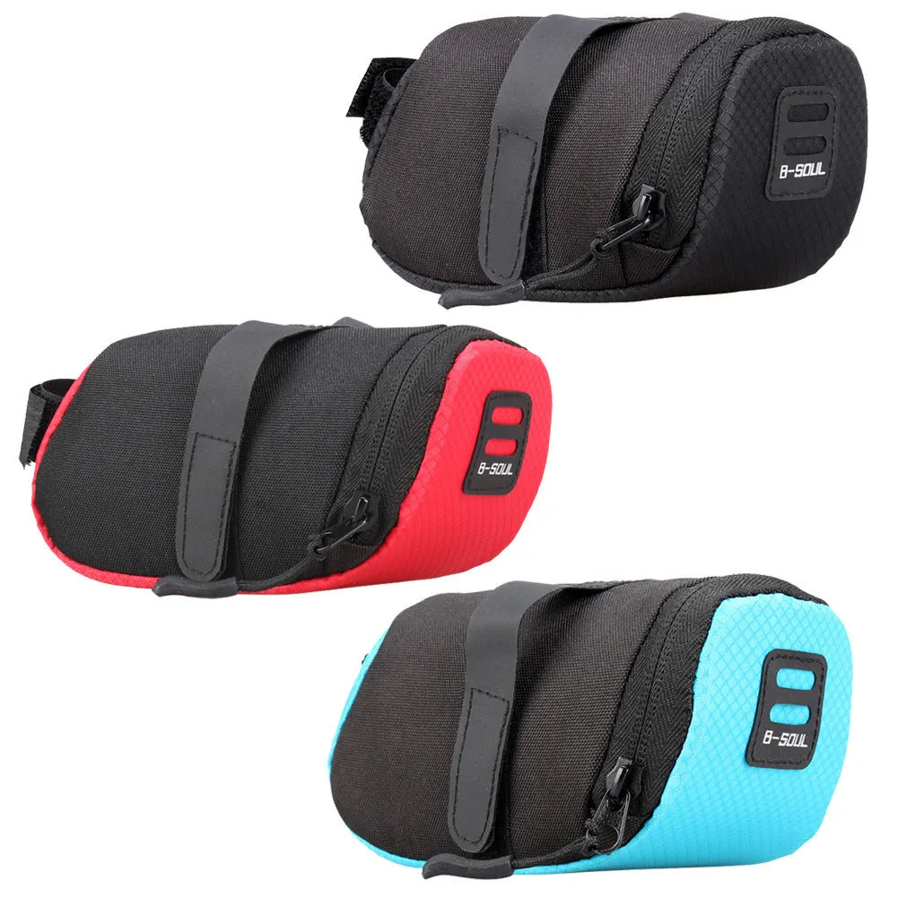 0.5L B-SOUL Bicycle Tool Bag for Mountain Bike, Road Bike, Folding Bike, Saddle Bag, Saddle Pad Bag and Cycling Bag