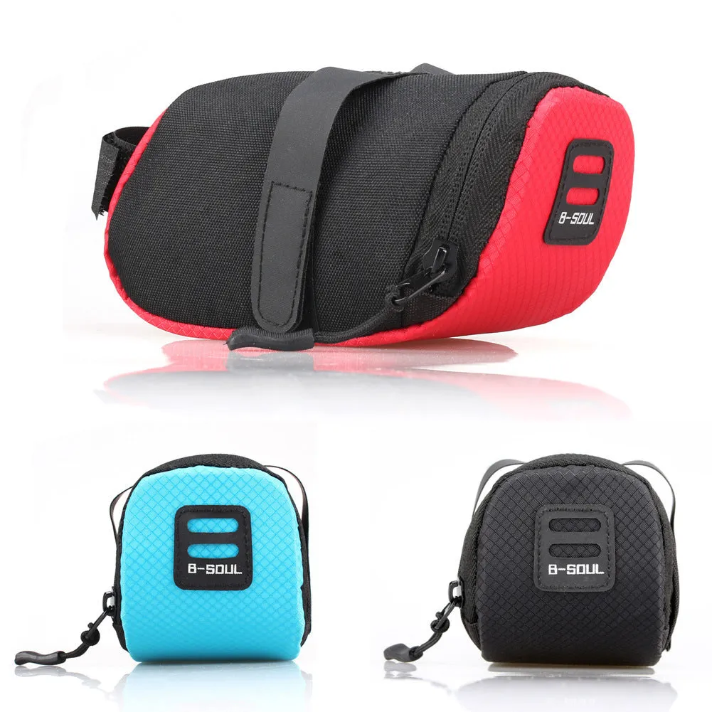 0.5L B-SOUL Bicycle Tool Bag for Mountain Bike, Road Bike, Folding Bike, Saddle Bag, Saddle Pad Bag and Cycling Bag