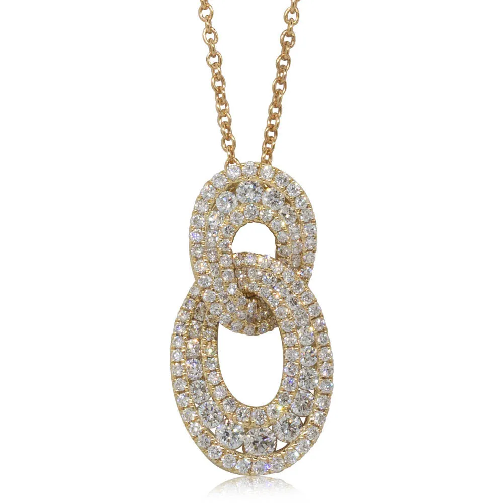 18ct Yellow Gold Diamond Pendant