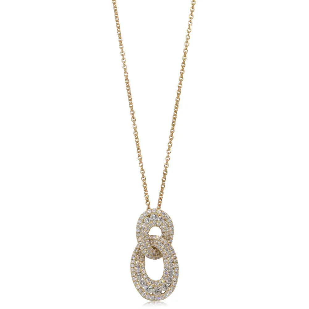 18ct Yellow Gold Diamond Pendant