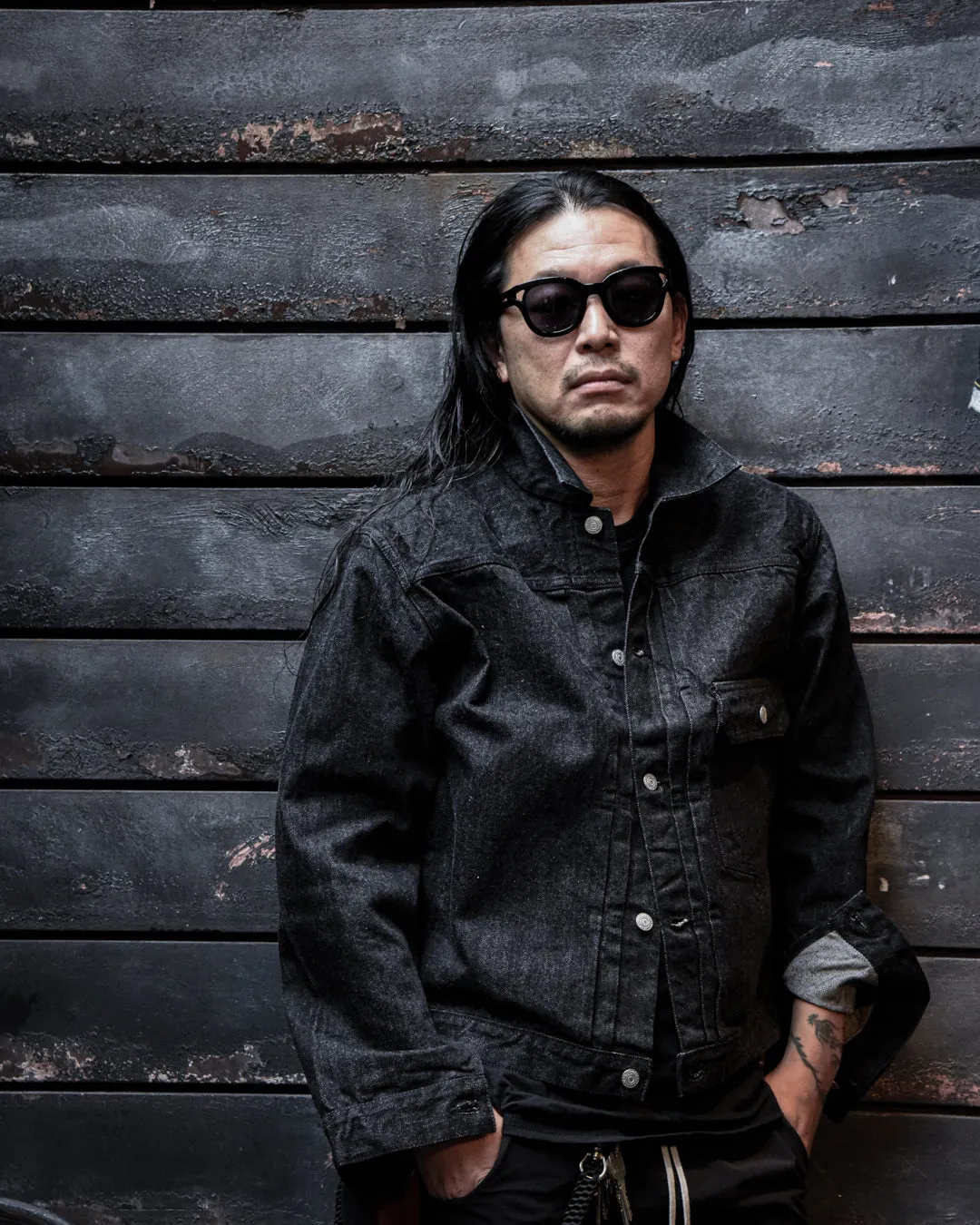 2107BK - Type 1 Black Denim Jacket -