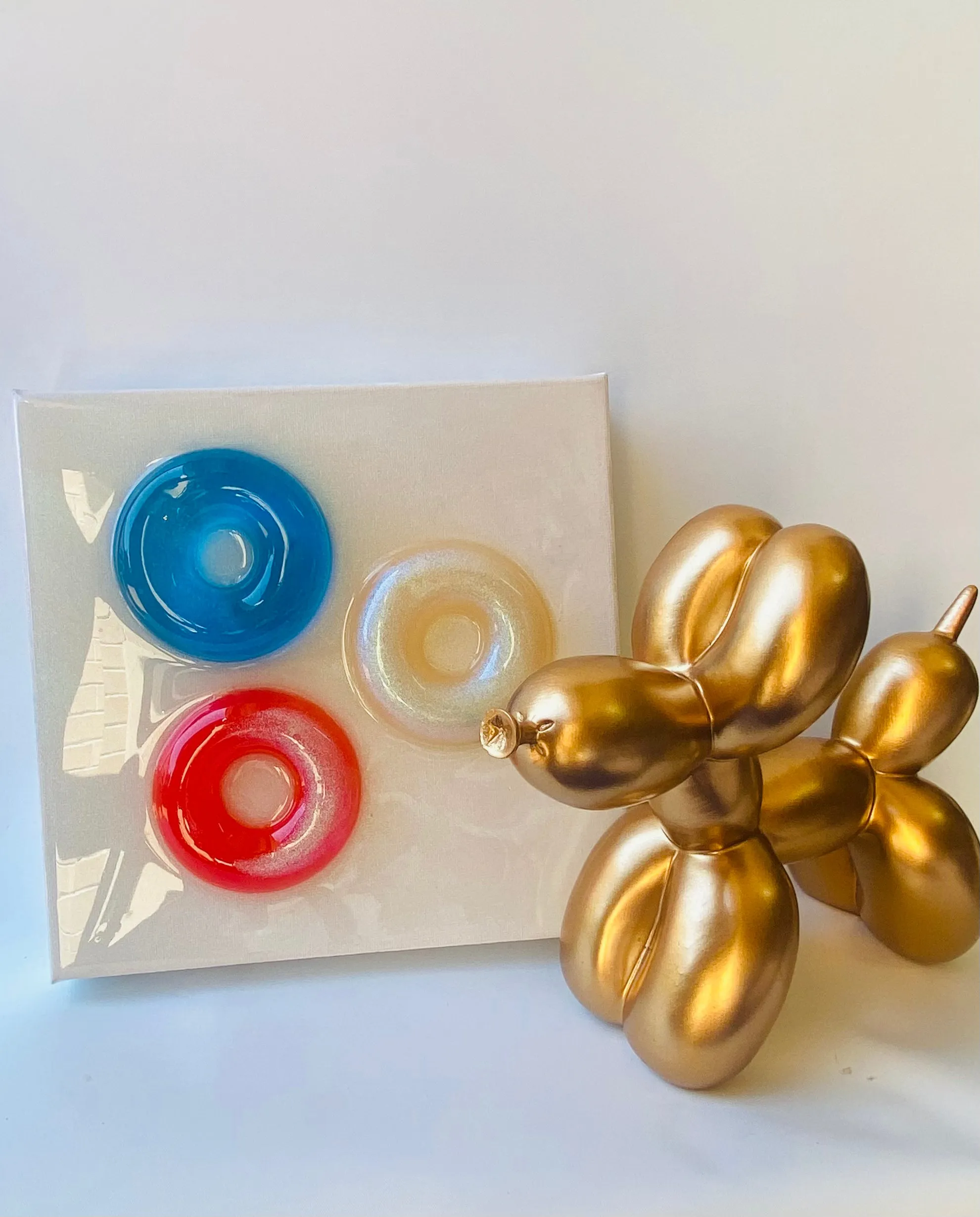 3 Happy Circles Geometric  Mini Artwork