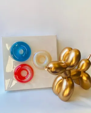3 Happy Circles Geometric  Mini Artwork