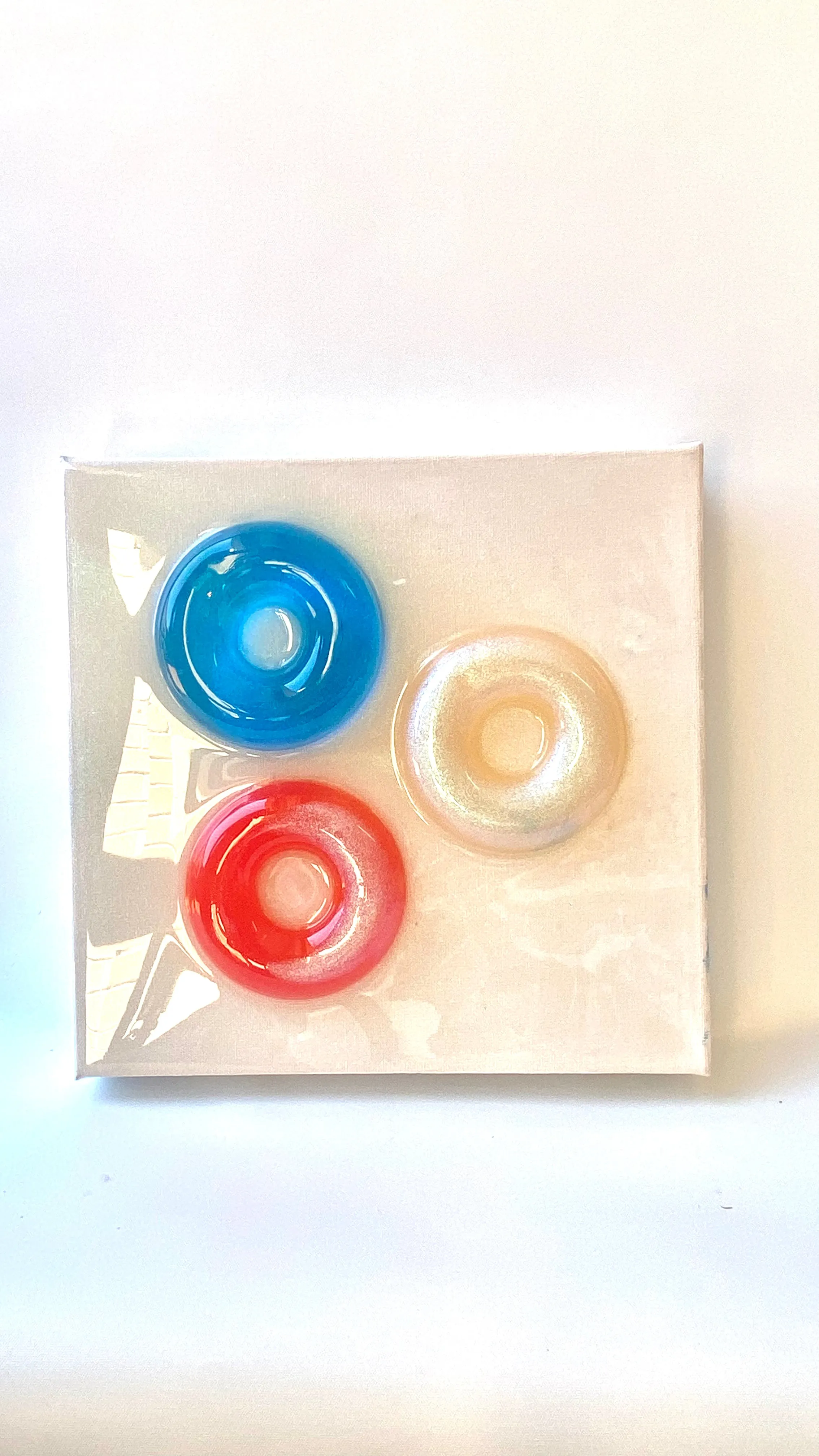 3 Happy Circles Geometric  Mini Artwork