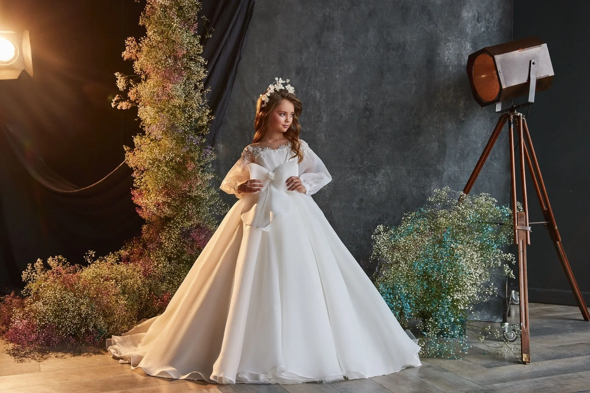 3201 Luxurious Ballgown with a Front Bow
