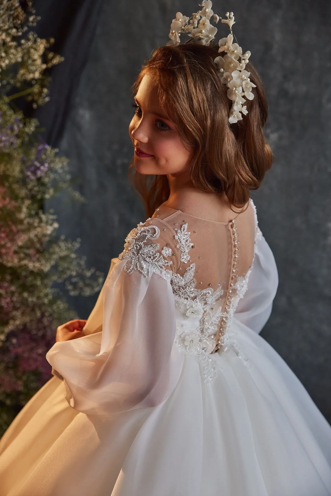 3201 Luxurious Ballgown with a Front Bow