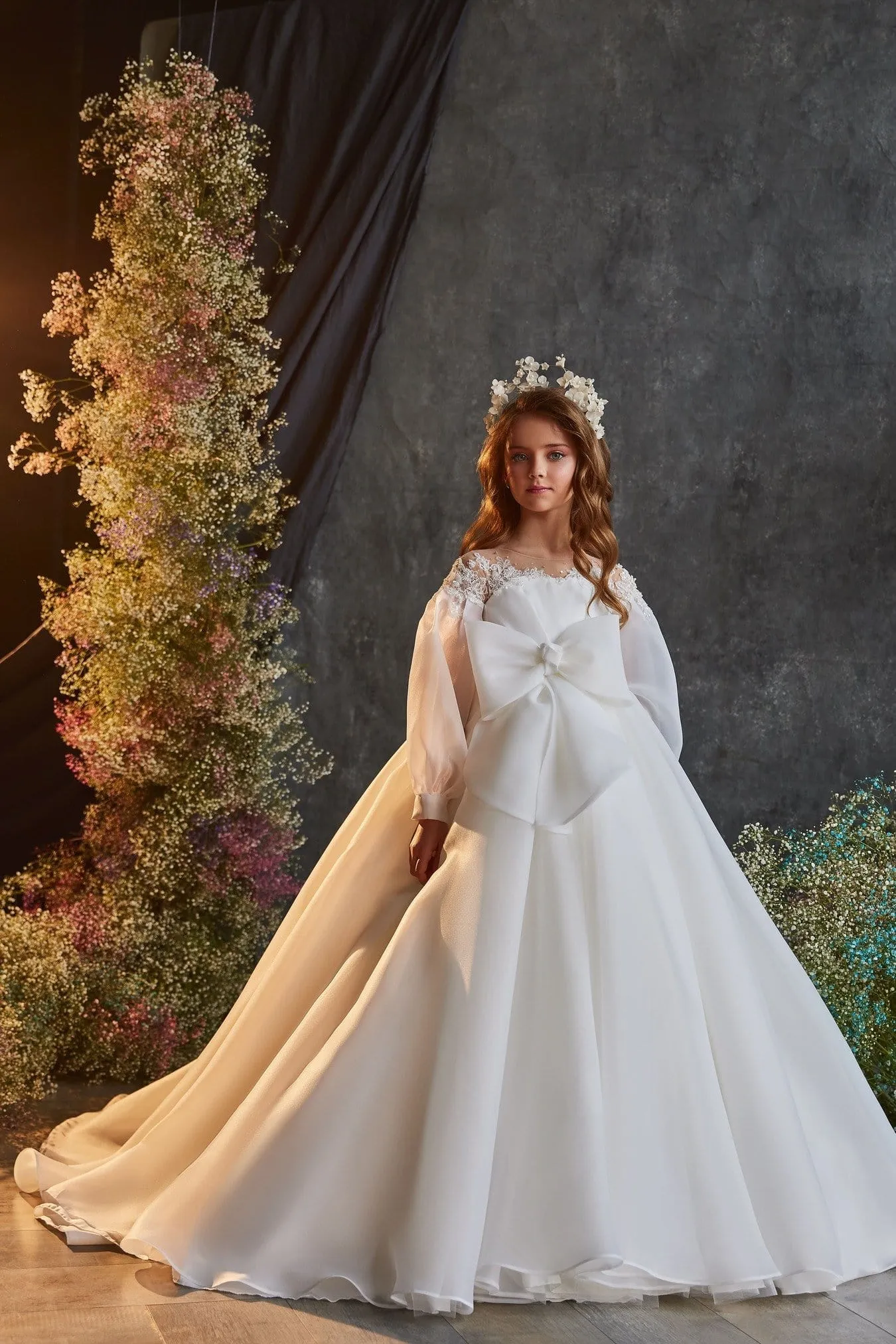 3201 Luxurious Ballgown with a Front Bow