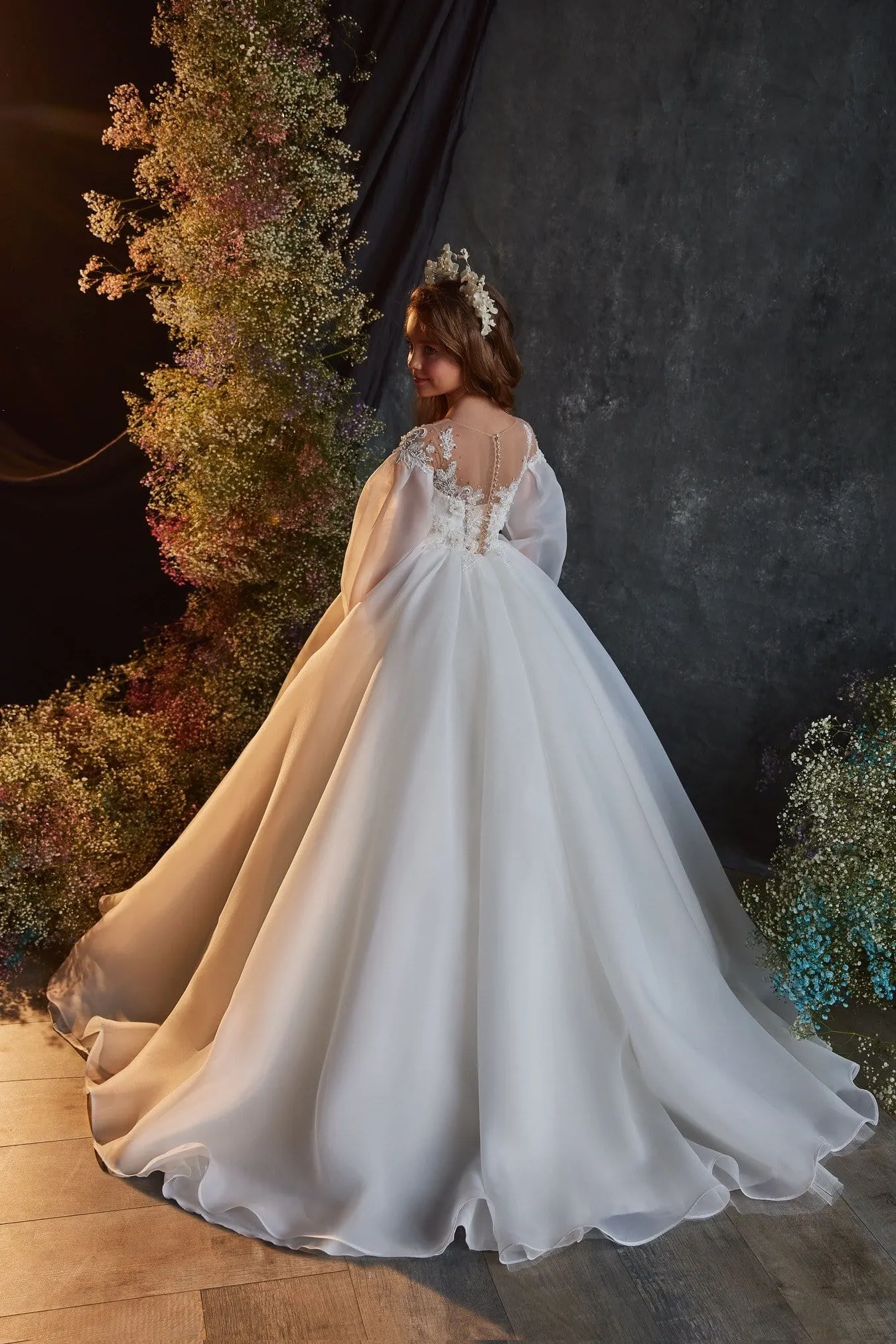 3201 Luxurious Ballgown with a Front Bow