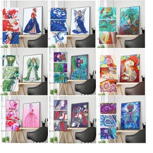 5D DIY-Shaped-Shaped Drill- Beauty Elf 30*40CM