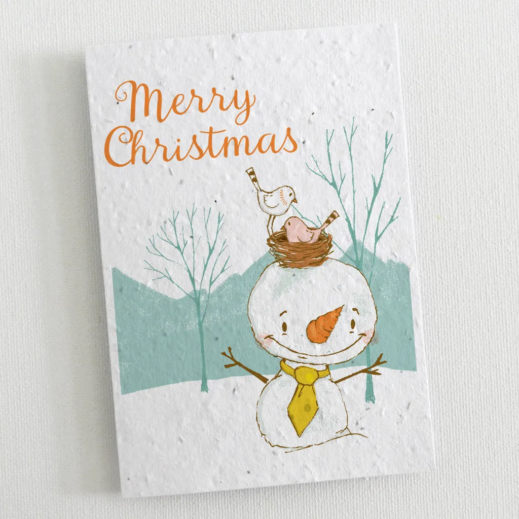 6 Plantable Christmas Cards - The Snowmen