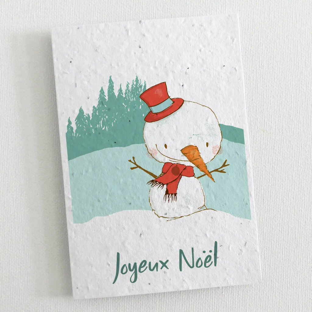 6 Plantable Christmas Cards - The Snowmen