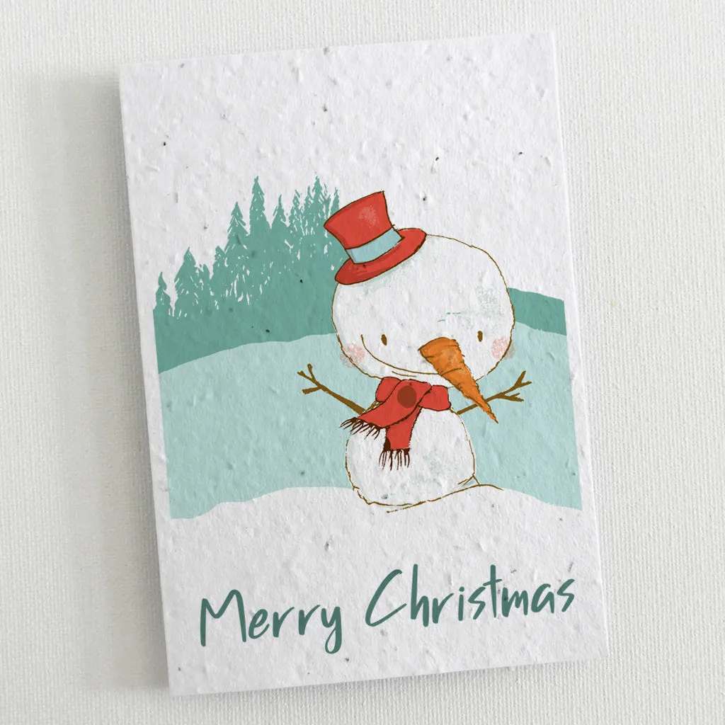 6 Plantable Christmas Cards - The Snowmen