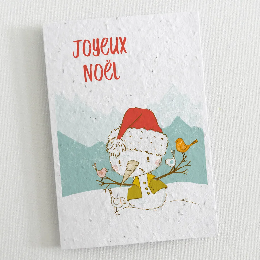 6 Plantable Christmas Cards - The Snowmen