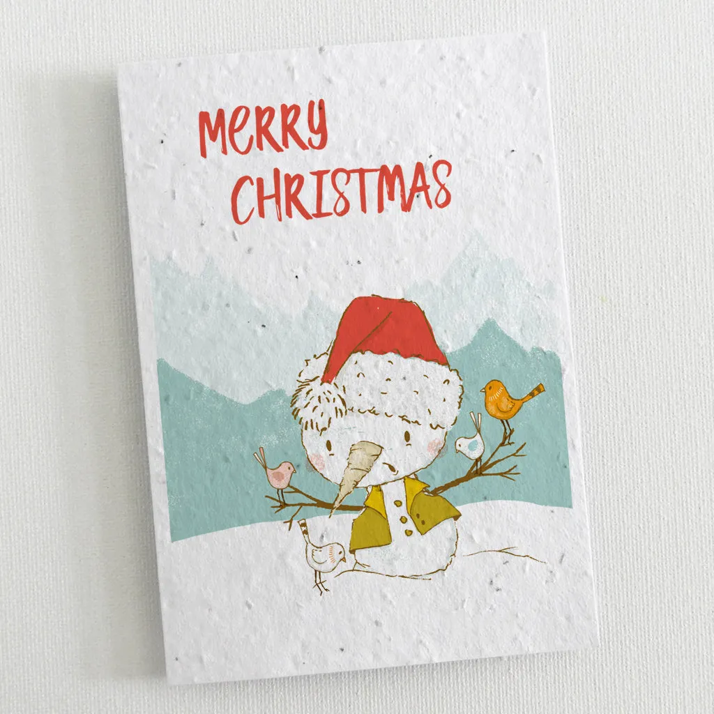 6 Plantable Christmas Cards - The Snowmen