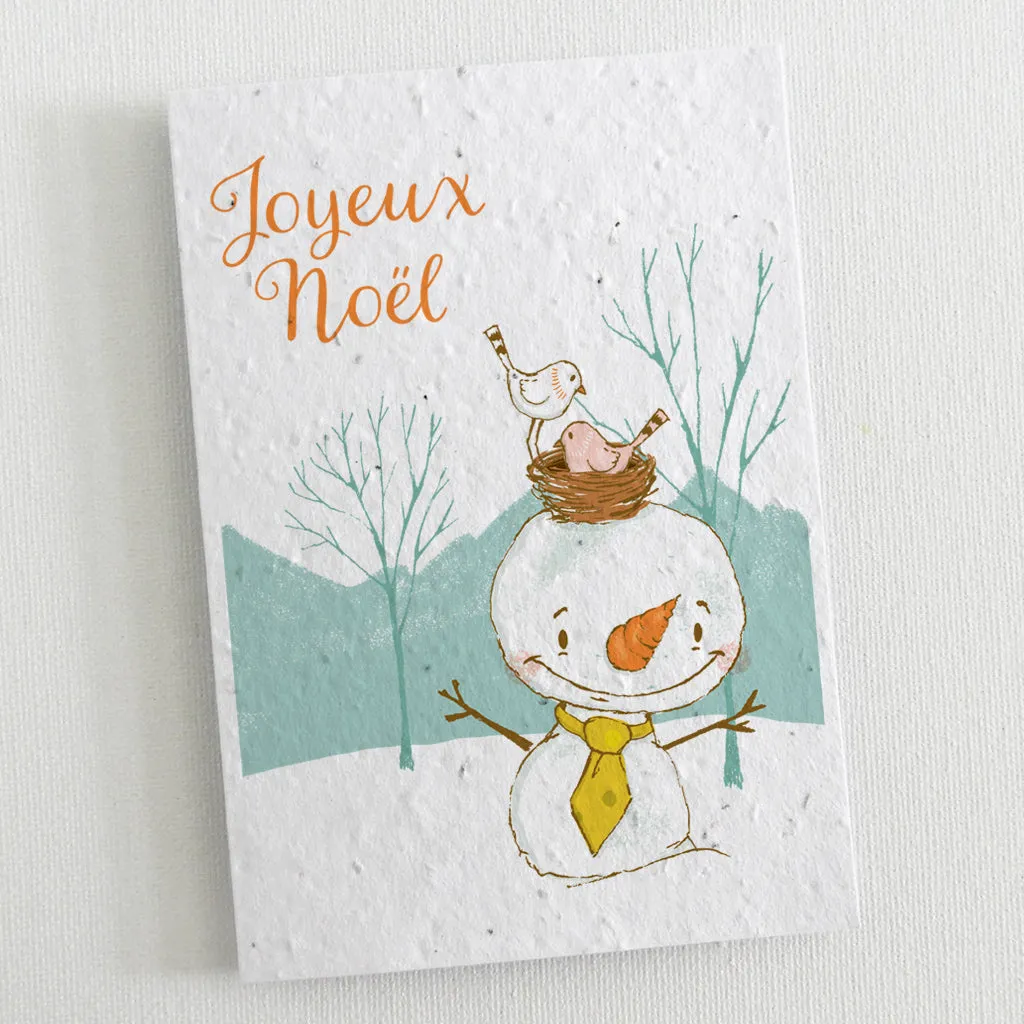 6 Plantable Christmas Cards - The Snowmen
