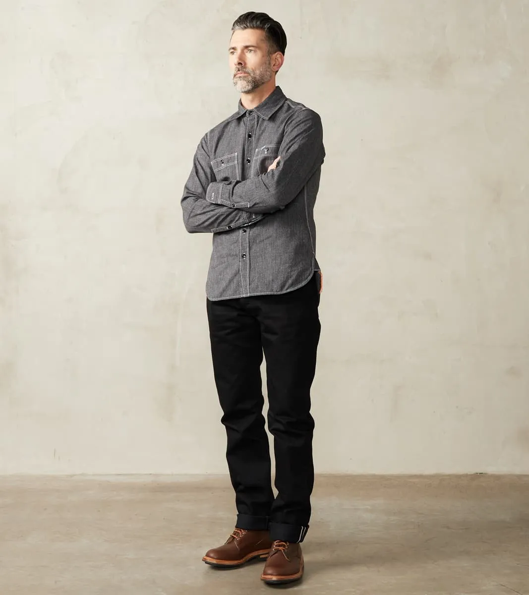 888S-142BB - High Rise Tapered - 14oz Black x Black