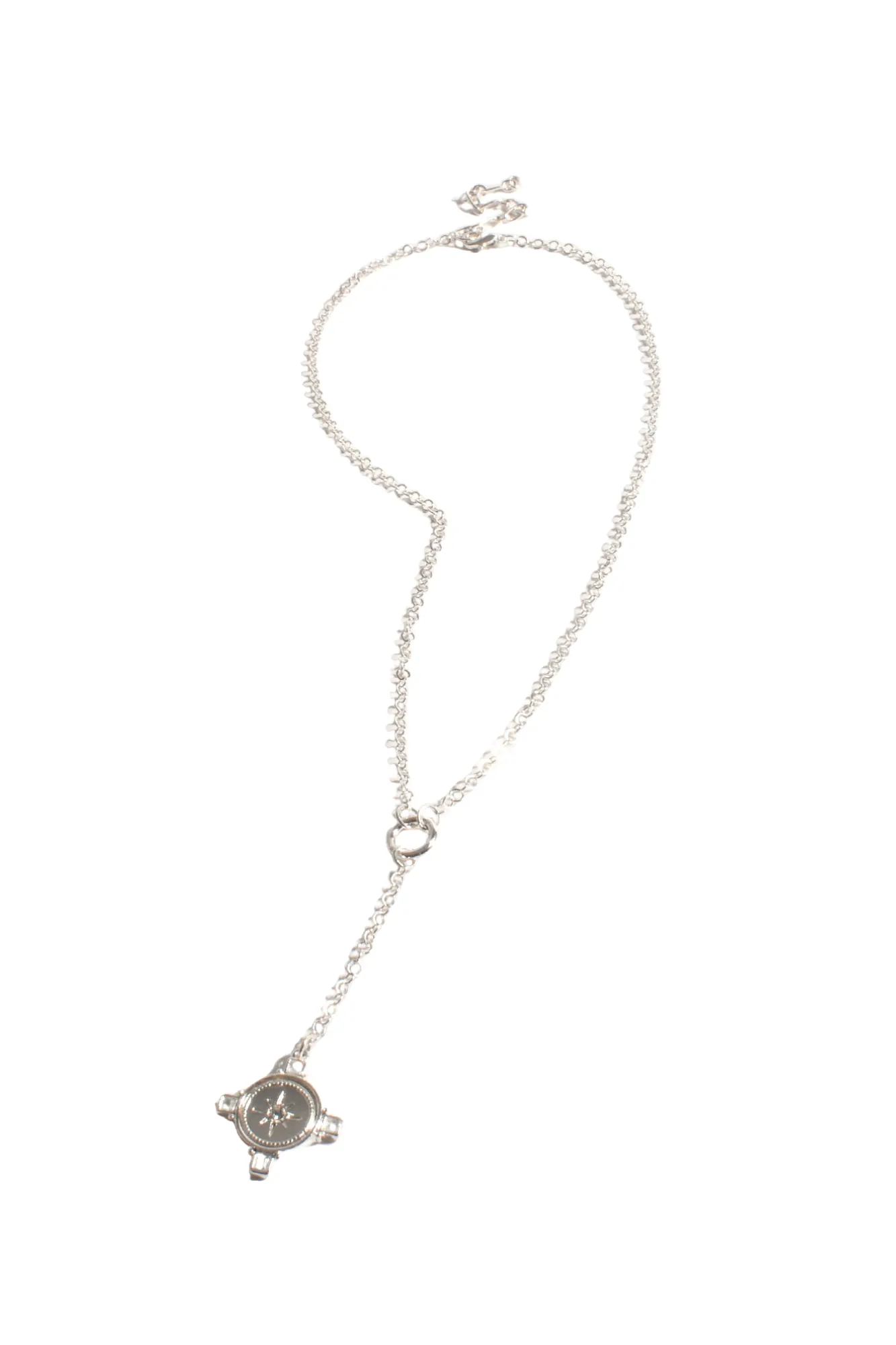 Adorne Diamante Necklace Crystal Silver