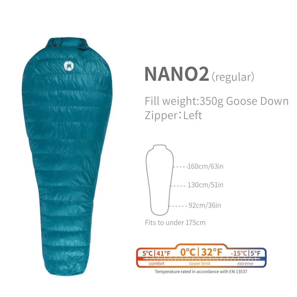 AEGISMAX Nano2 Upgrade 0 Degree 800FP Goose Down Sleeping Ultralight Bag