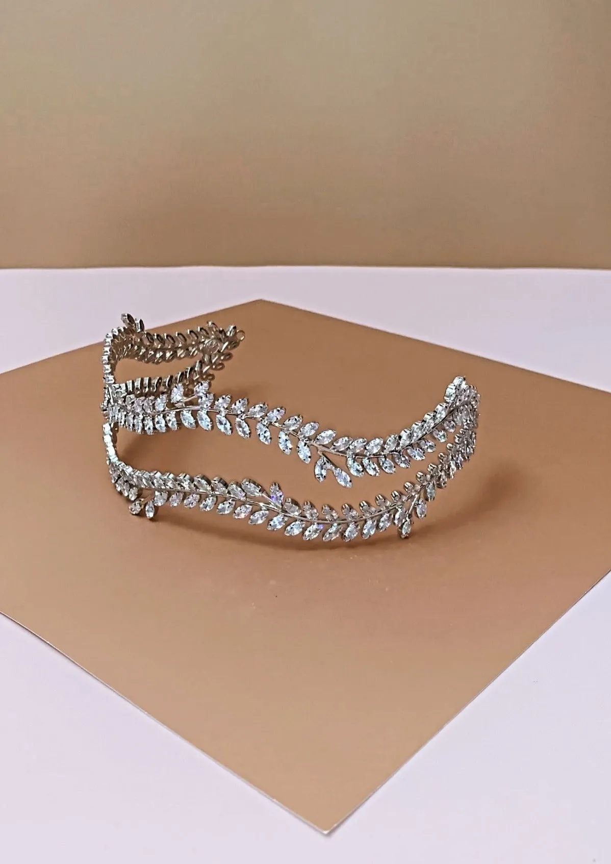 ALESIA Luxurious Swarovski Wedding Headband - SAMPLE SALE