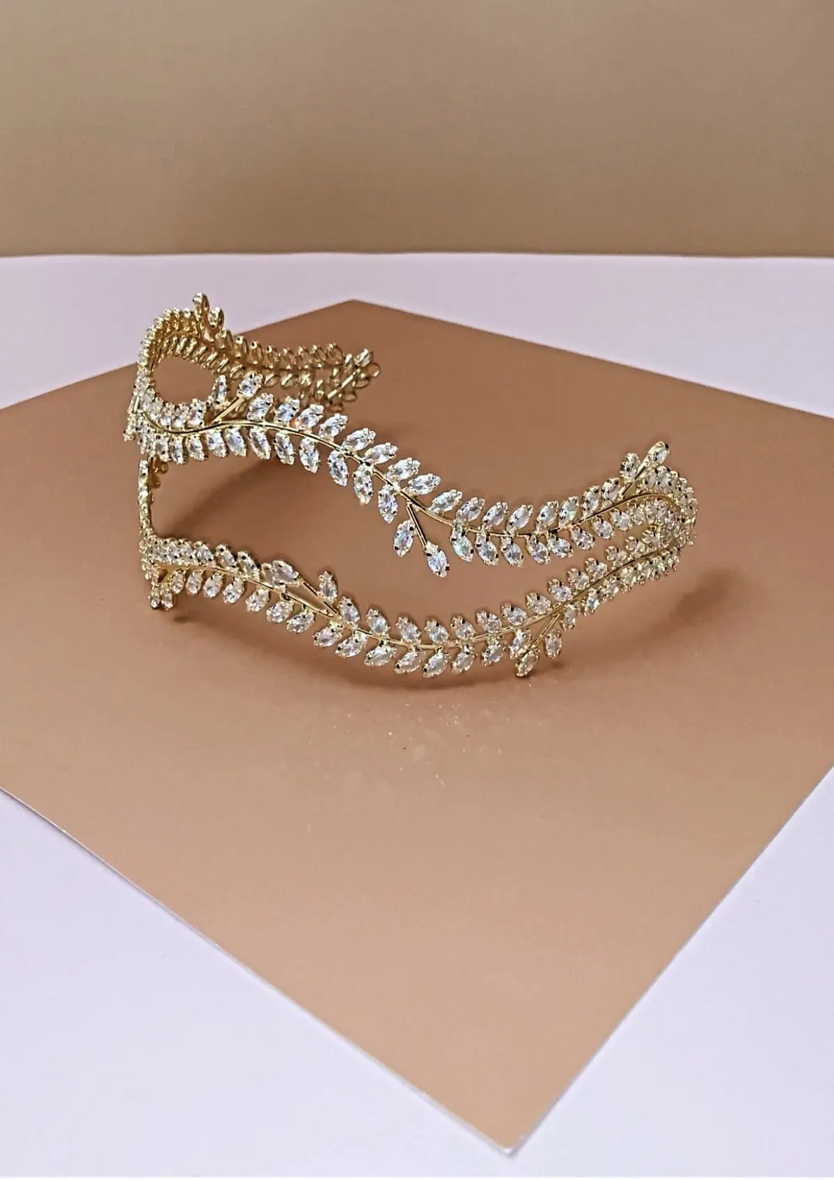 ALESIA Luxurious Swarovski Wedding Headband - SAMPLE SALE