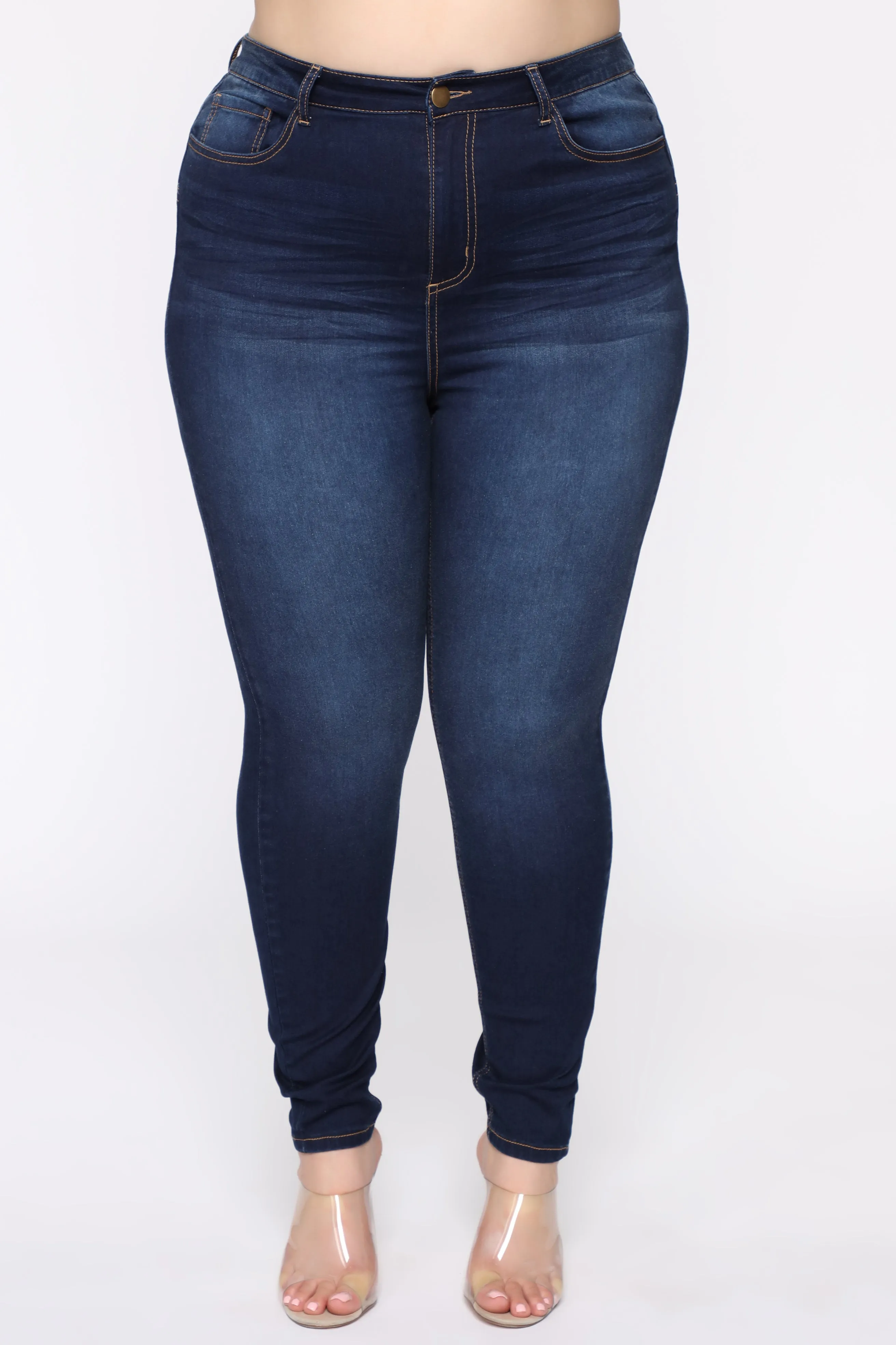 Alexa II High Rise Skinny Jeans - Dark Denim