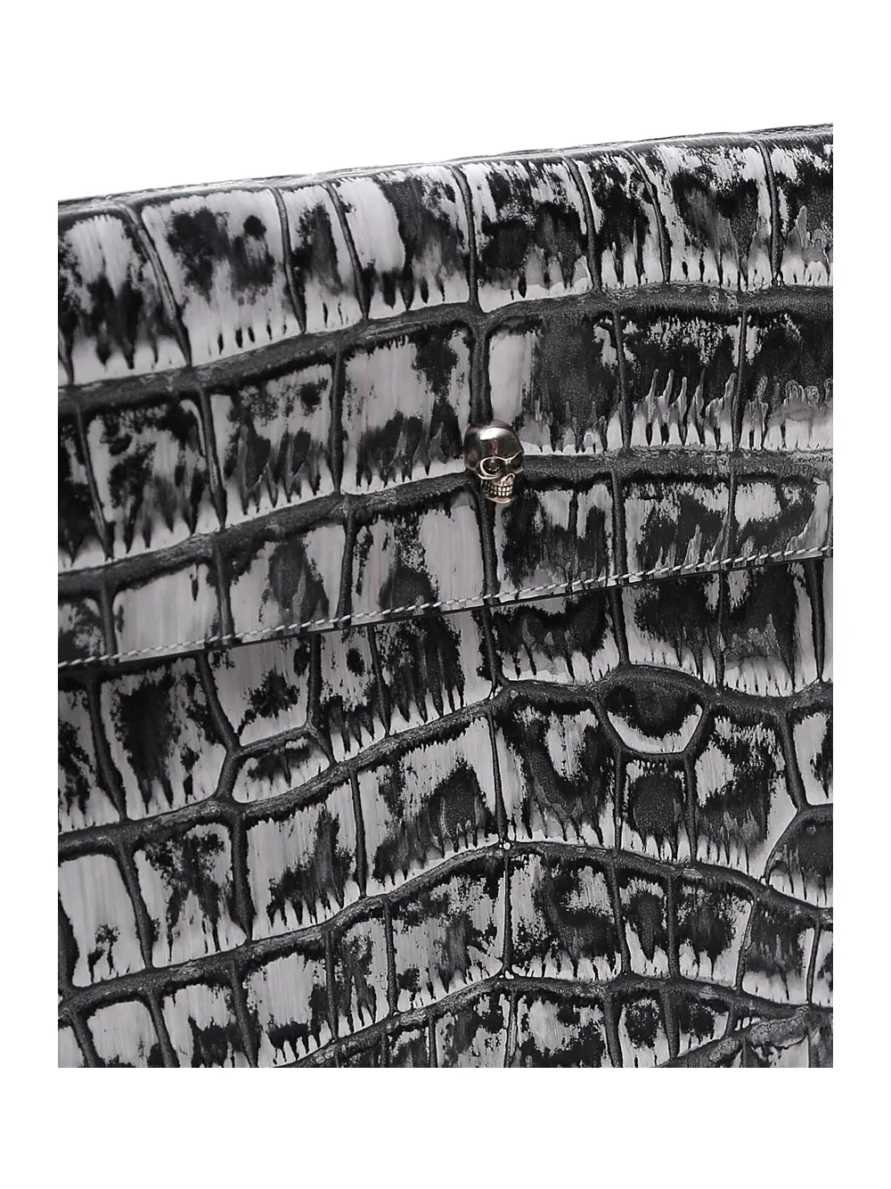 Alexander McQueen Embossed Folded Clutch Bag