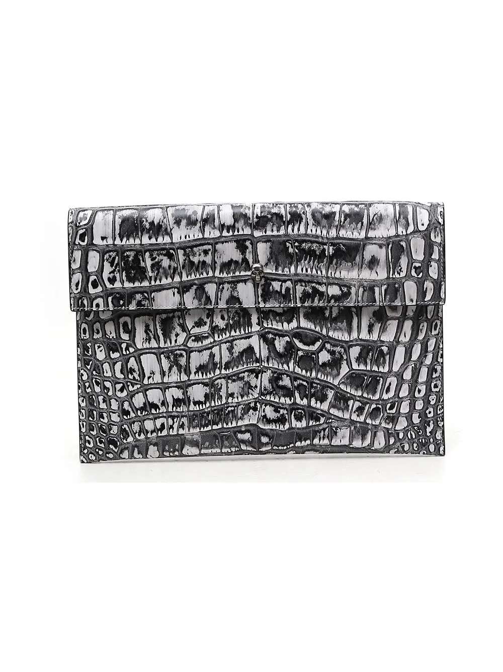 Alexander McQueen Embossed Folded Clutch Bag