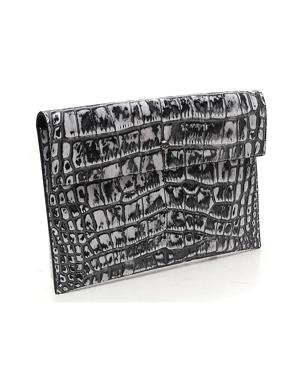 Alexander McQueen Embossed Folded Clutch Bag