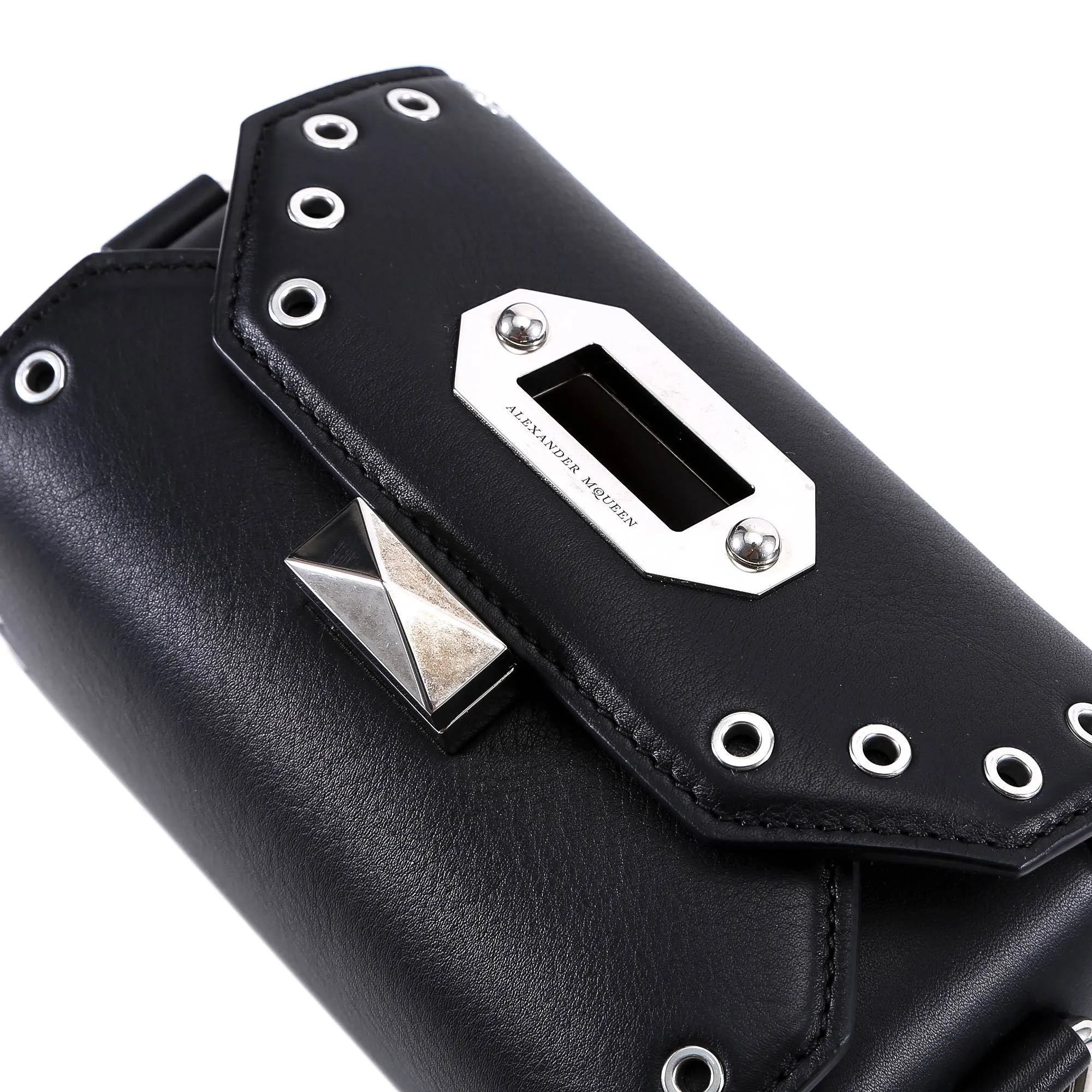 Alexander McQueen Eyelet Embellished Box Bag