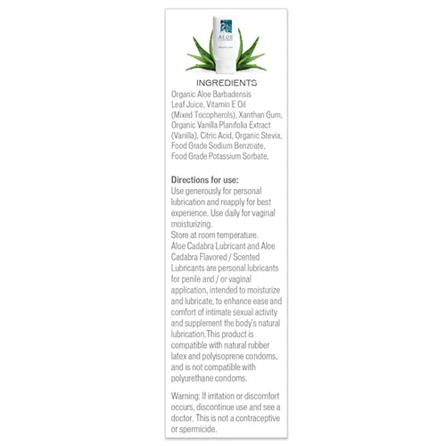 Aloe Cadabra Flavored Lubricants