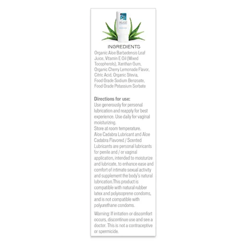 Aloe Cadabra Flavored Lubricants
