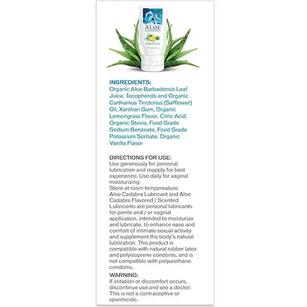 Aloe Cadabra Flavored Lubricants