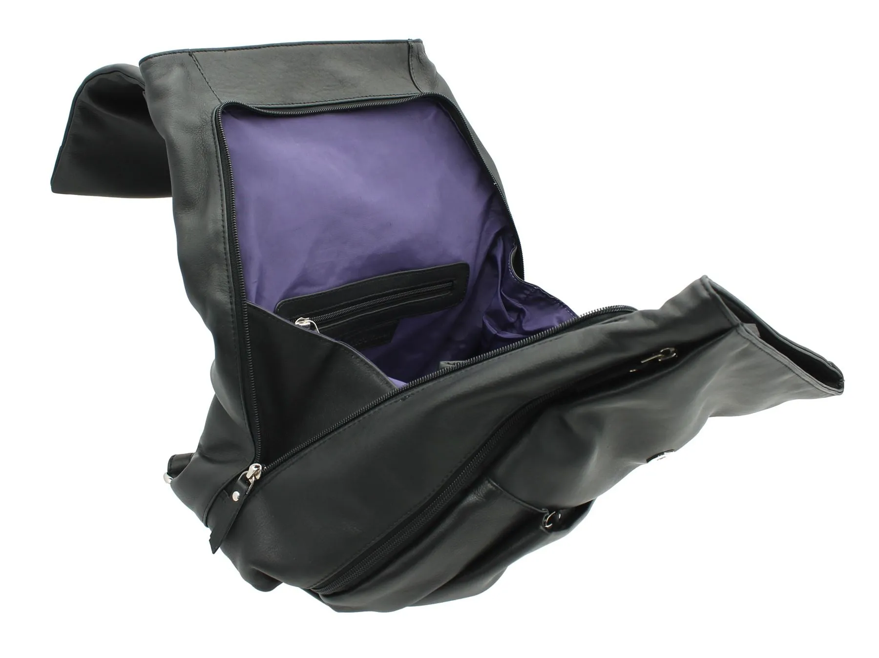 Ashlie Leather A4 Lightweight Leather Backpack With Grab Handle AC8201