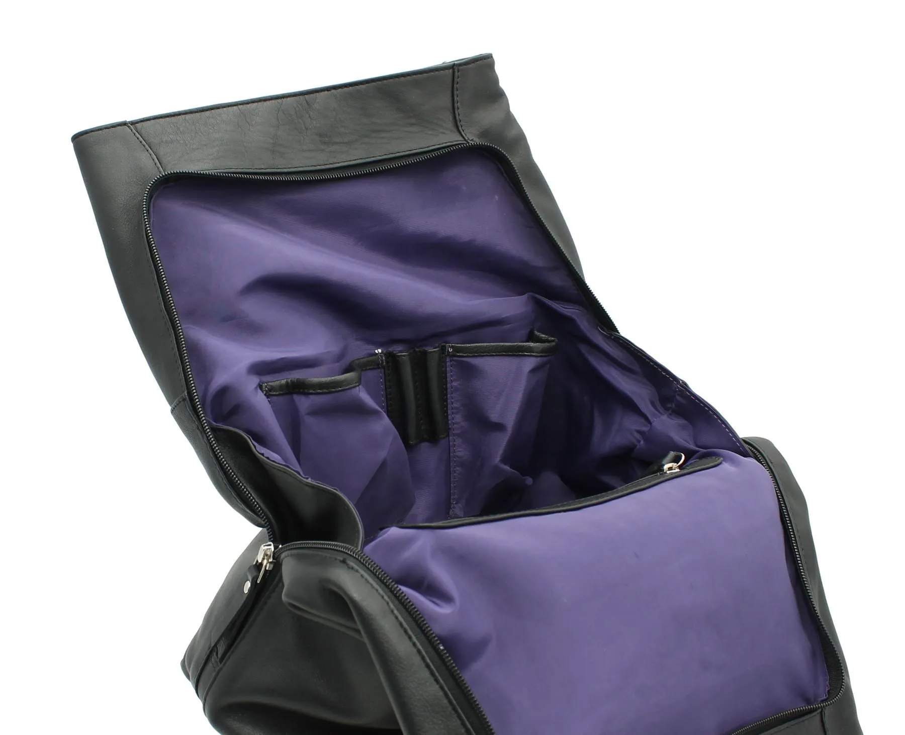 Ashlie Leather A4 Lightweight Leather Backpack With Grab Handle AC8201