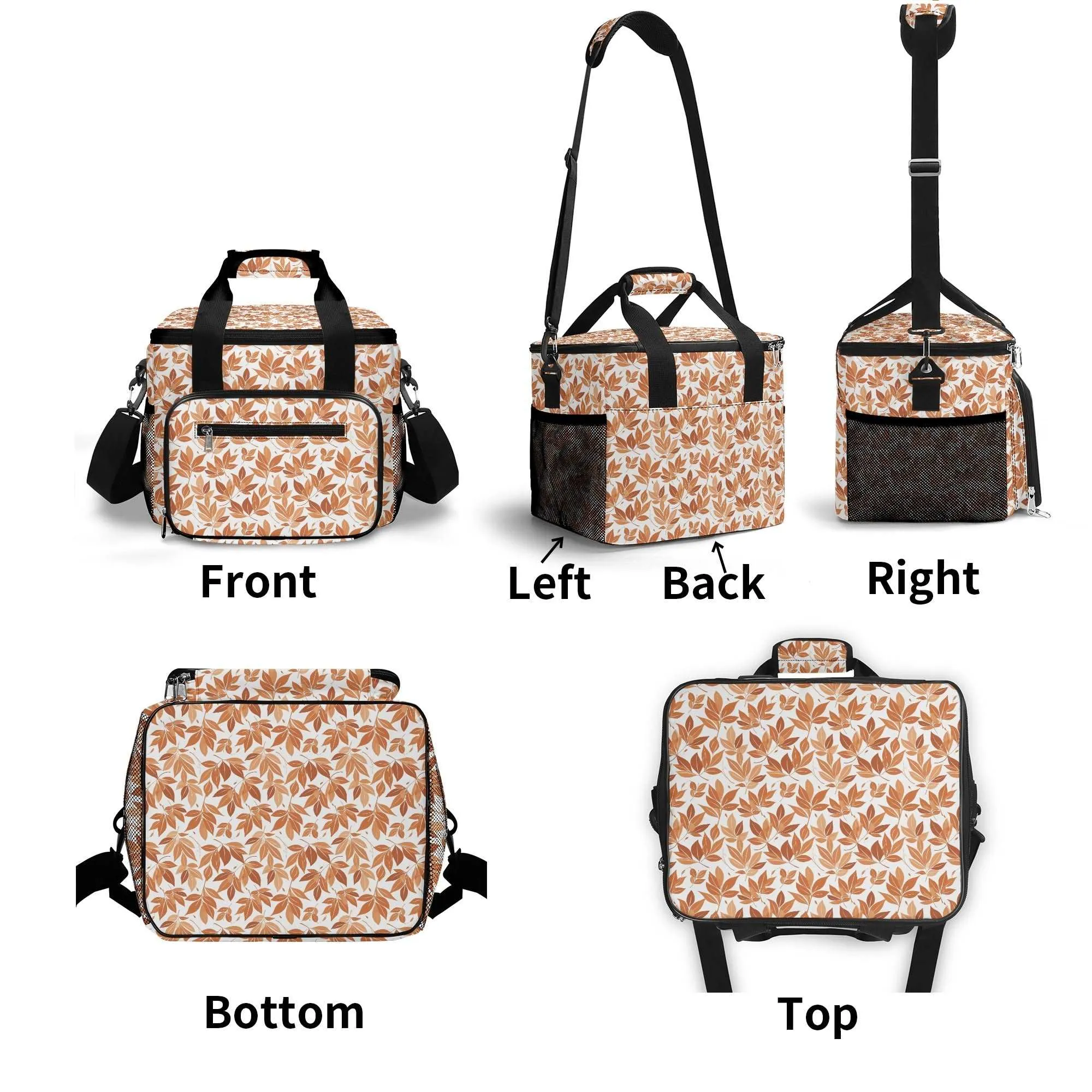 Autumn Leaves Insulated Leakproof Cooler Bag Lunch Box