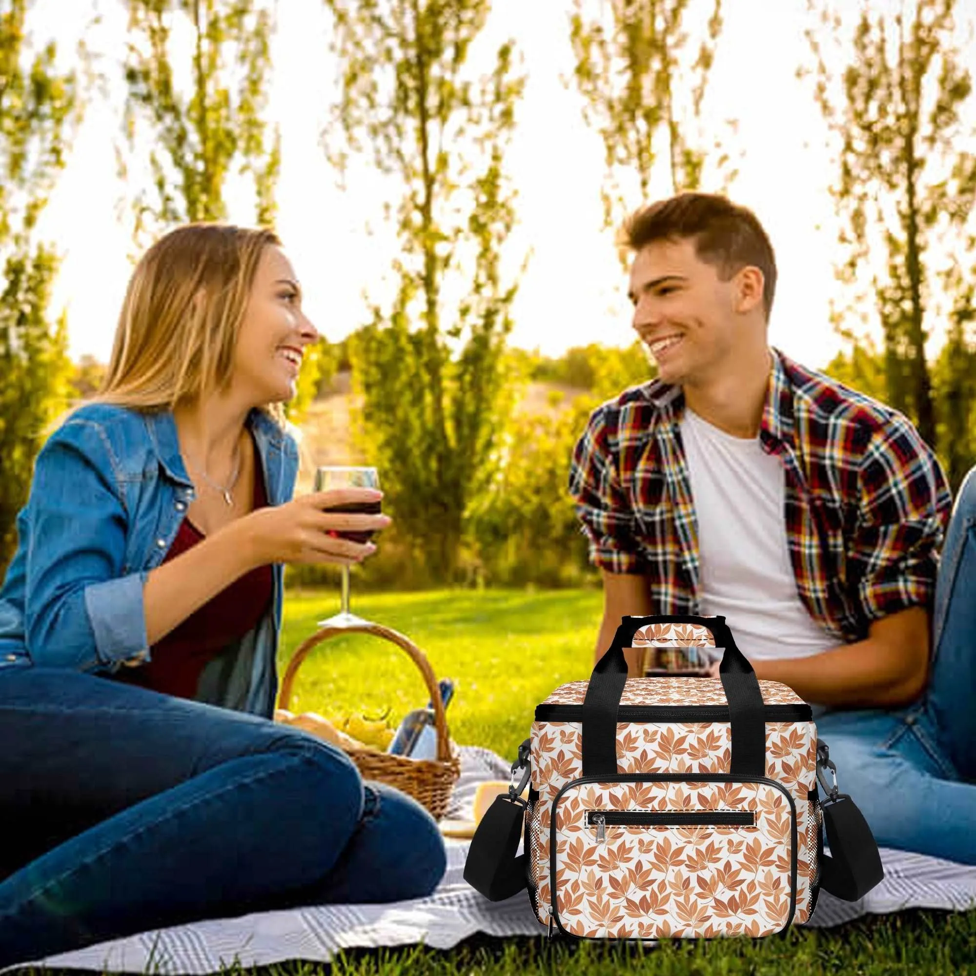 Autumn Leaves Insulated Leakproof Cooler Bag Lunch Box
