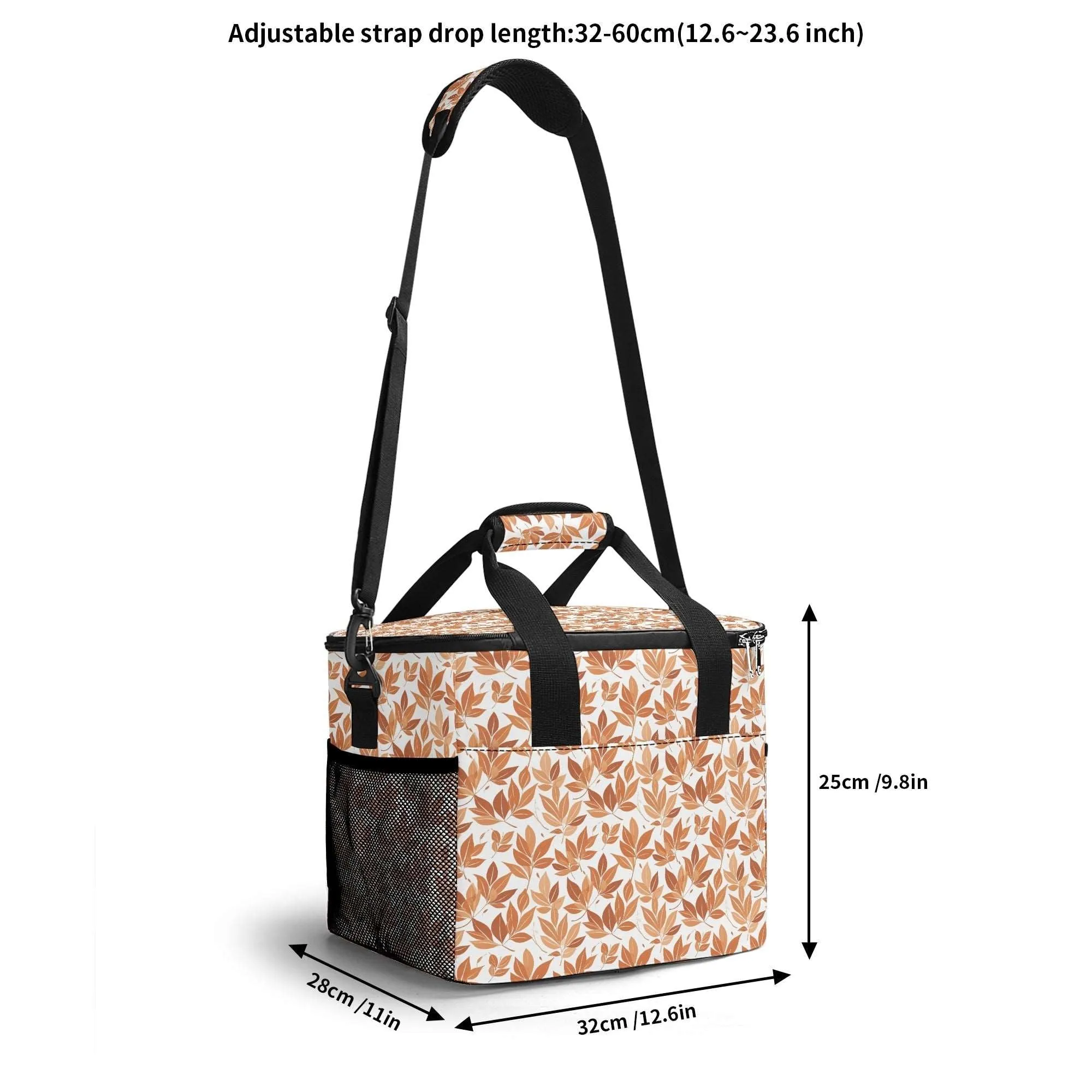 Autumn Leaves Insulated Leakproof Cooler Bag Lunch Box