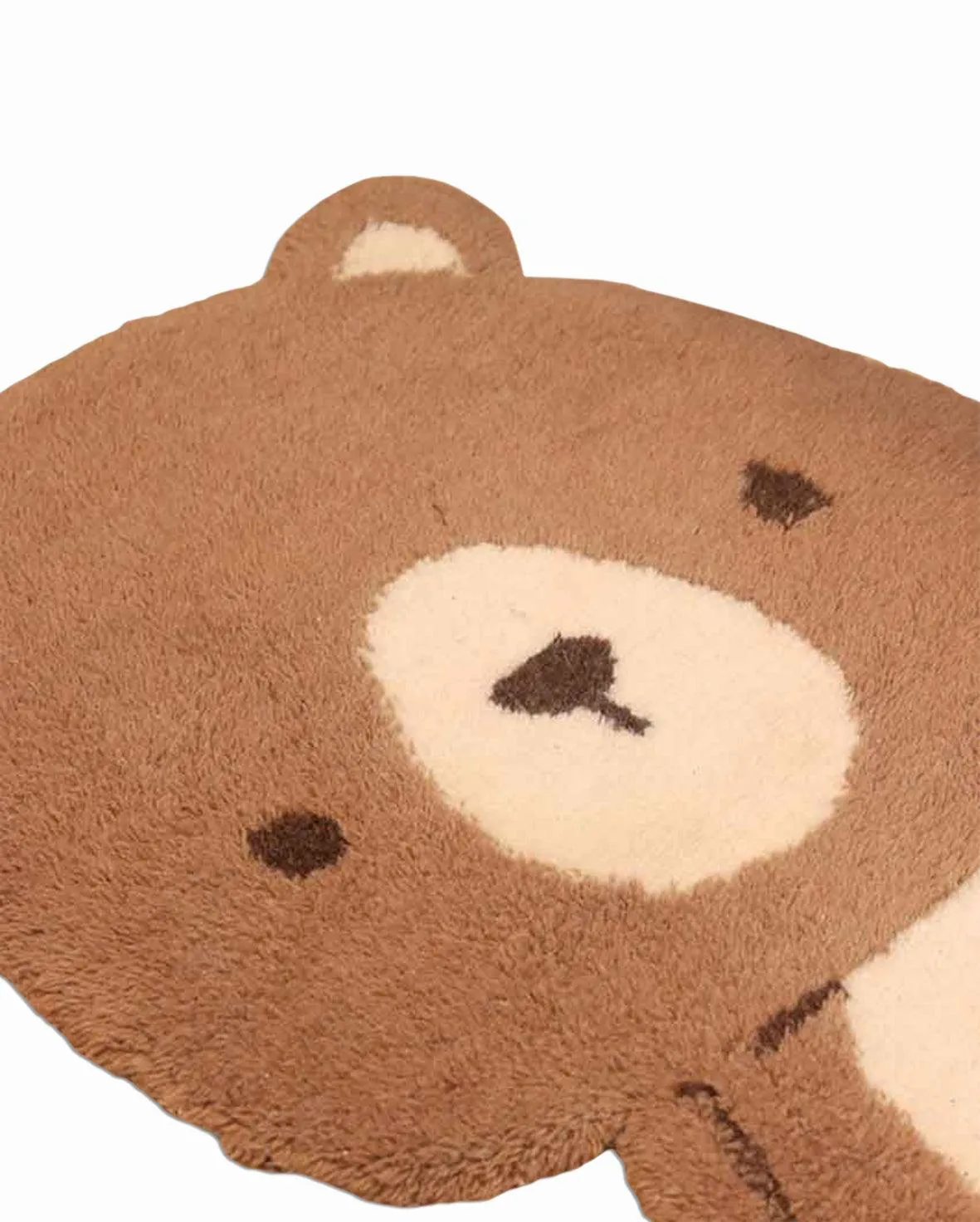 Baby Bear Design Tufted Woolen Rug | 3.2x1.3 ft