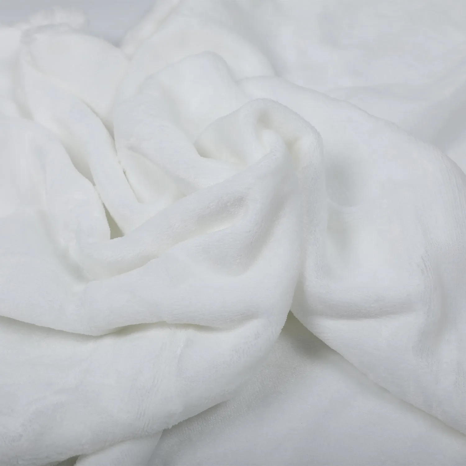 Baby Moo Swirl Fur Luxurious Blanket - White