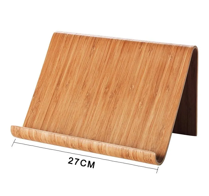 Bent Bamboo iPad Stand - Versatile and Sustainable