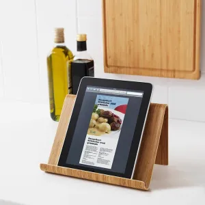 Bent Bamboo iPad Stand - Versatile and Sustainable