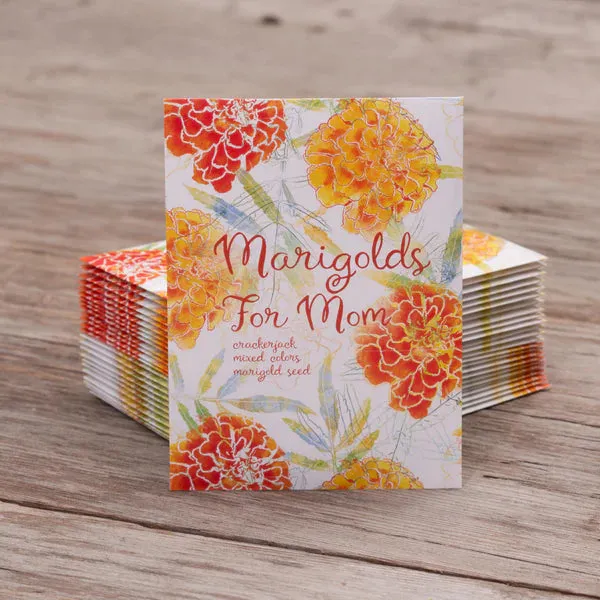 Bentley Seed Company – Marigolds for Mom - Marigold Seed Packet