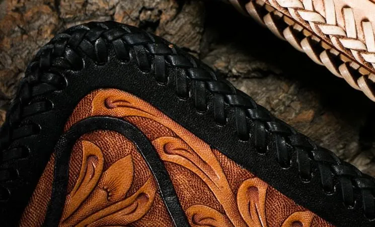 Best Floral Tooled Leather Wallet Mens Handmade Biker Wallet Biker Chain Wallet Wallet with Chain