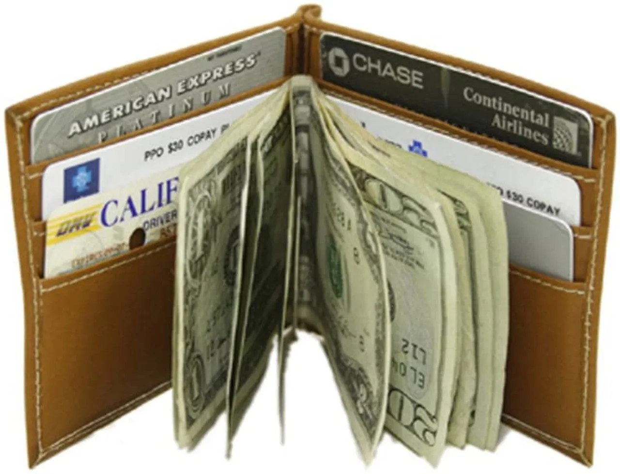 Bi-Fold Money Clip Wallet
