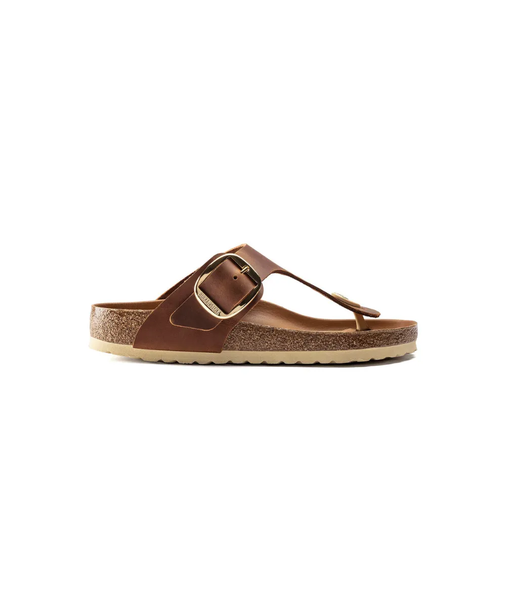 BIRKENSTOCK GIZEH BIG BUCKLE REGULAR FIT IN COGNAC