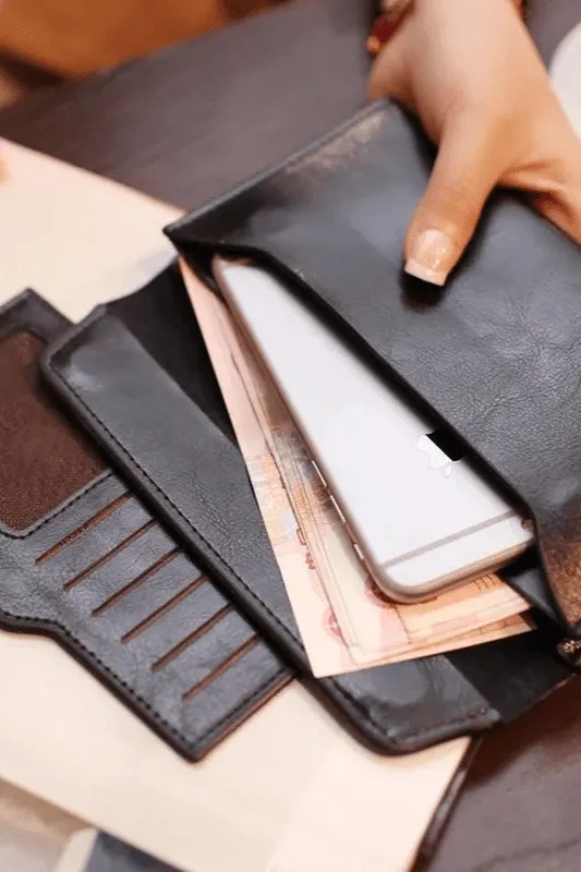 Black Clutch Wallet
