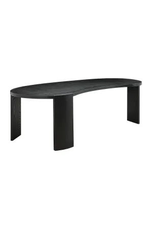Black Organic Shape Dining Table | OROA Navarino
