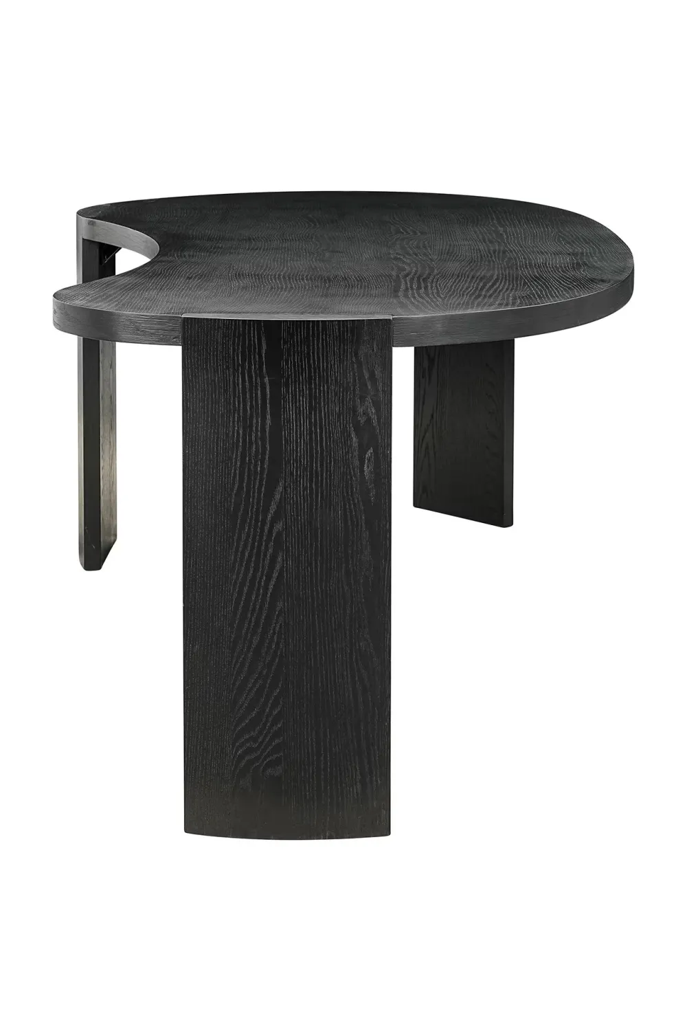 Black Organic Shape Dining Table | OROA Navarino