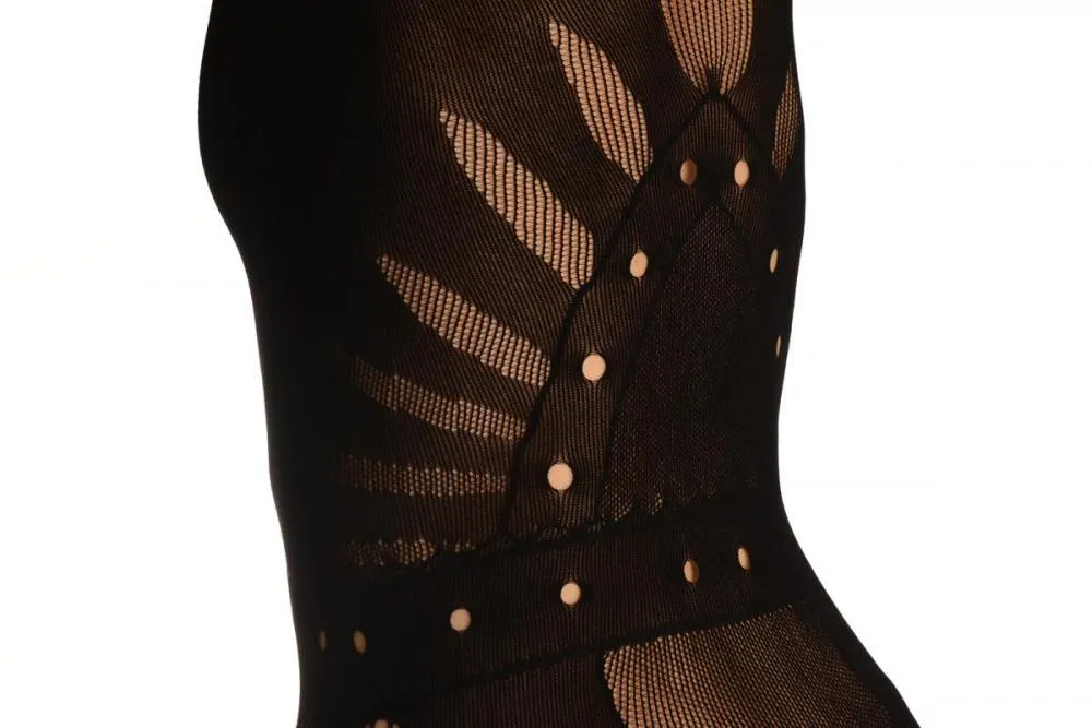 Black Space Warrior Luxurious Bodystocking